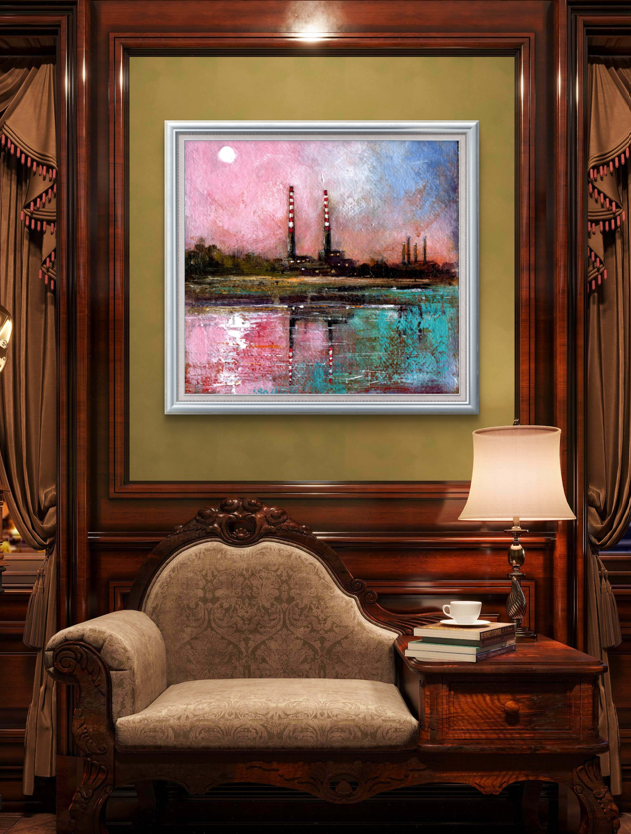 '' The Moons embrace on Poolbeg''